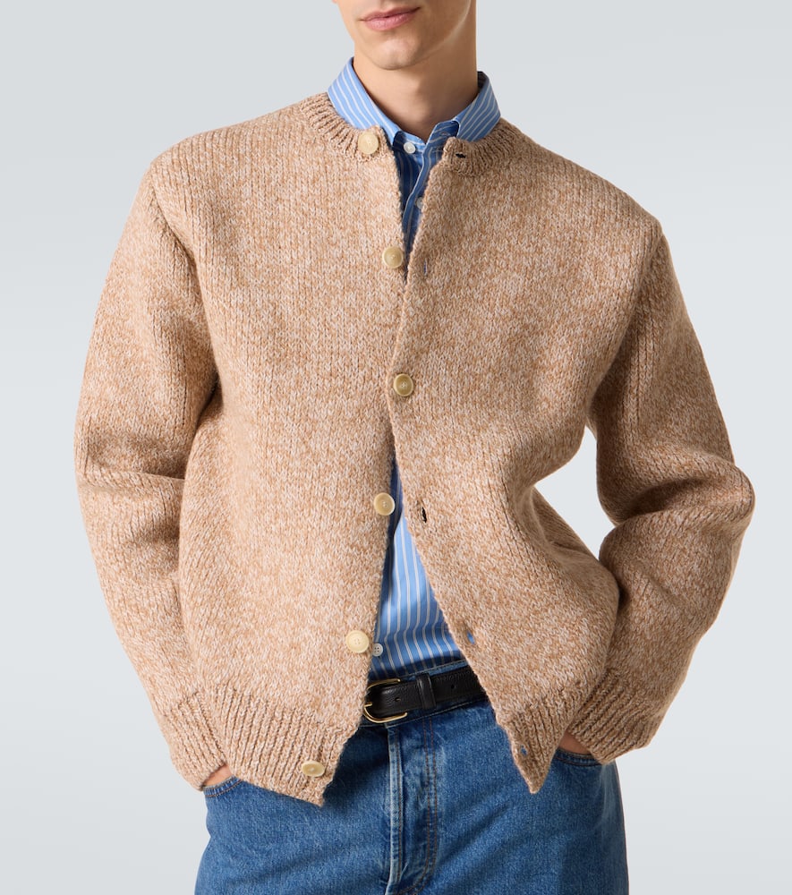 Wool and alpaca-blend cardigan