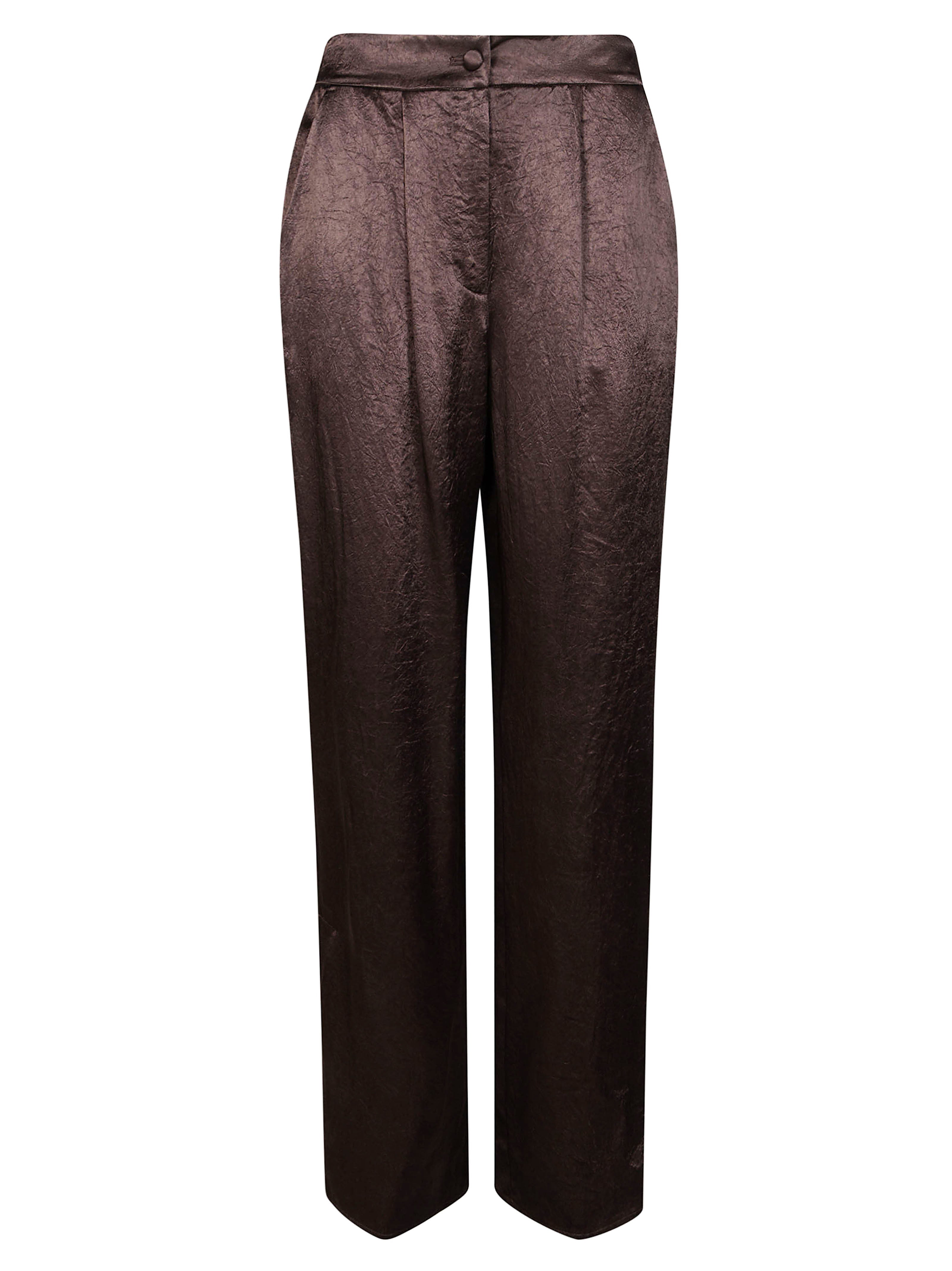 Satin Trousers with Slits