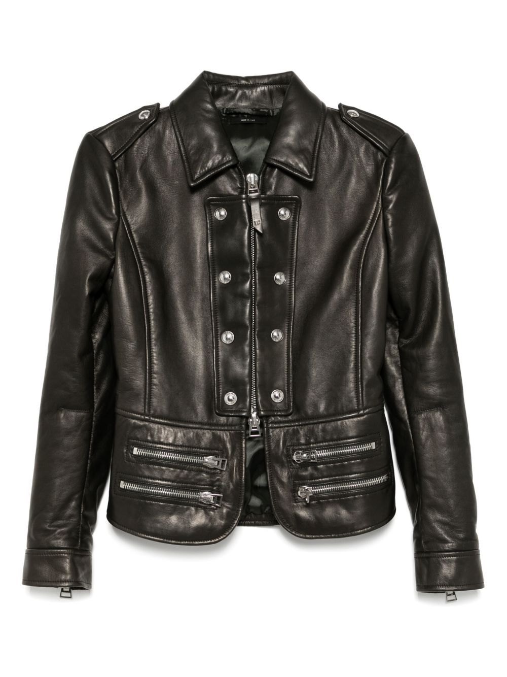 TOM FORD leather jacket - Black
