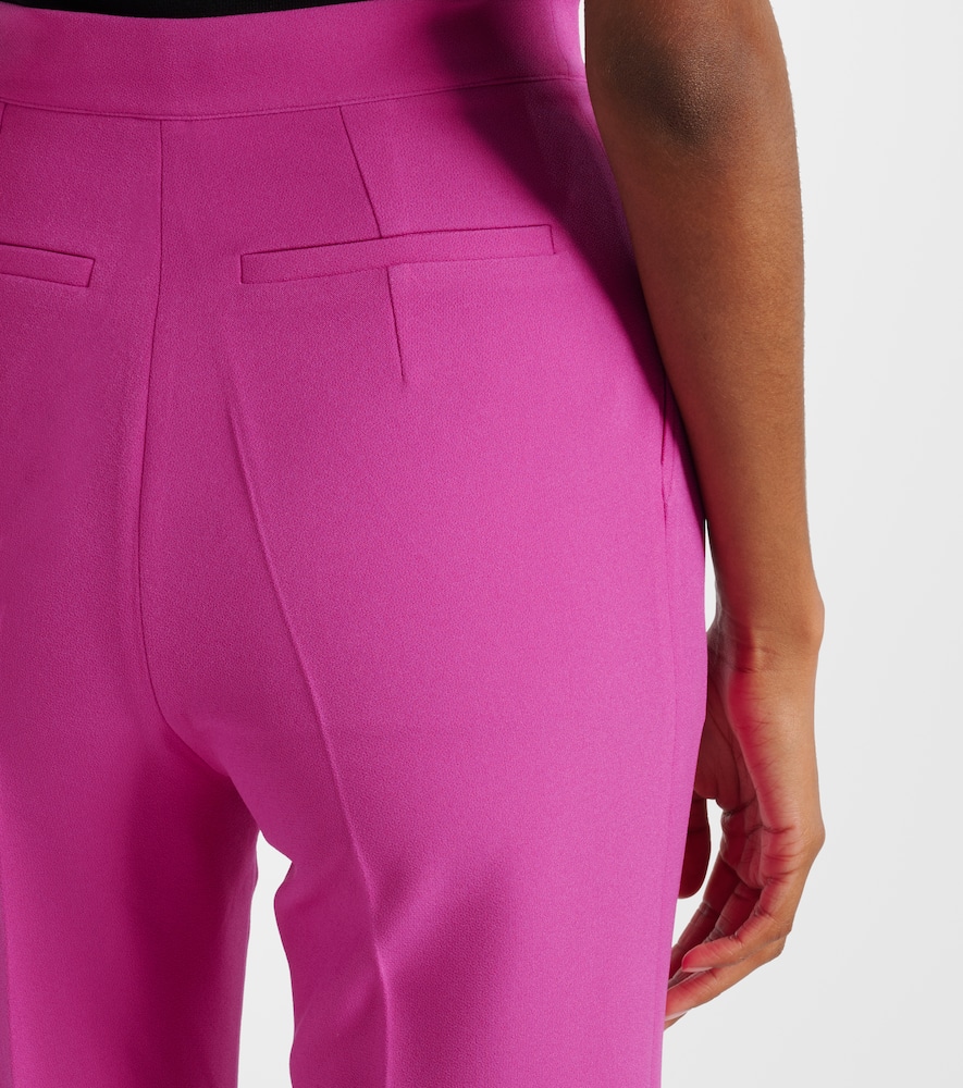 High-waisted flared pants