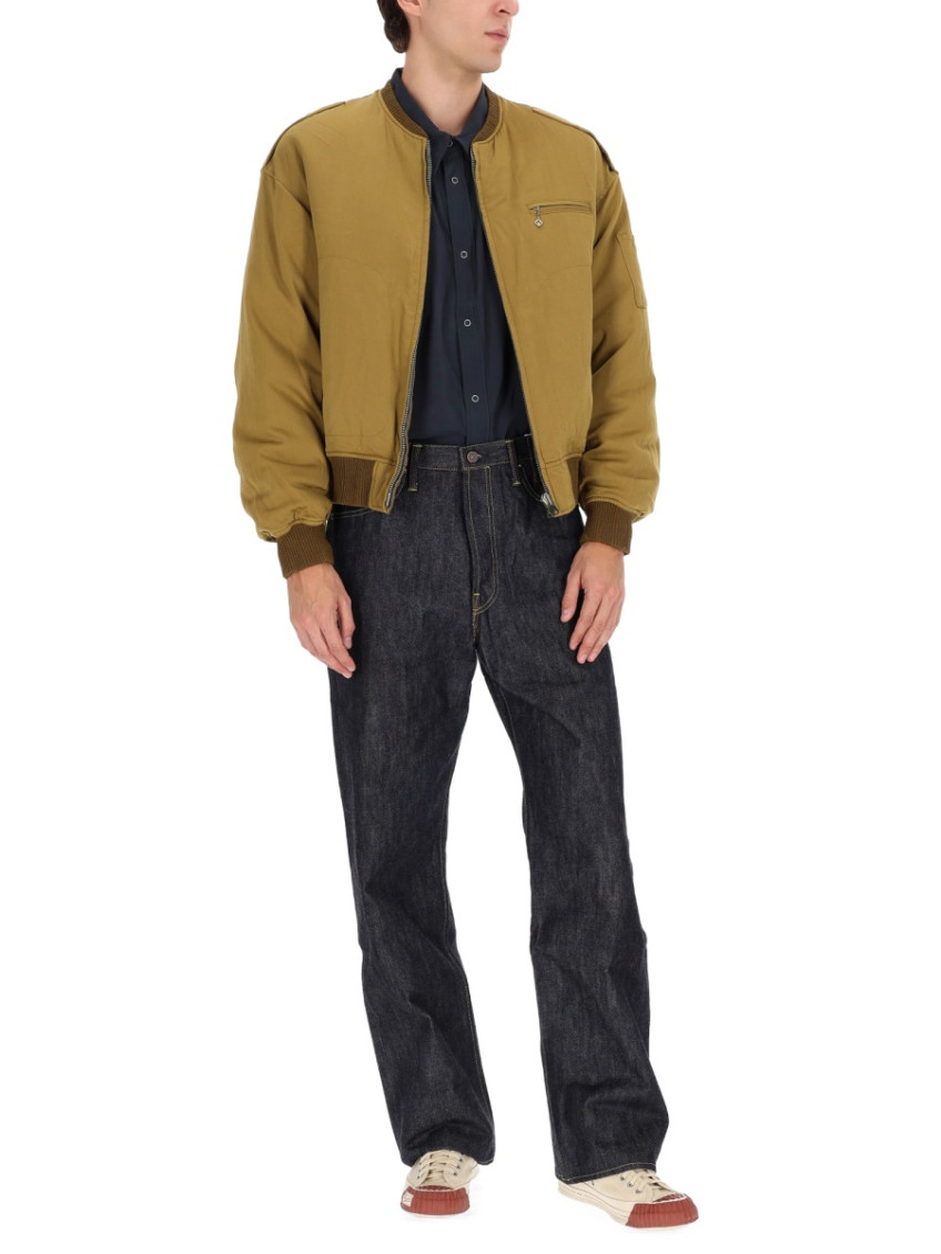 Visvim - utility jacket with ribbed cuffs and epaulette