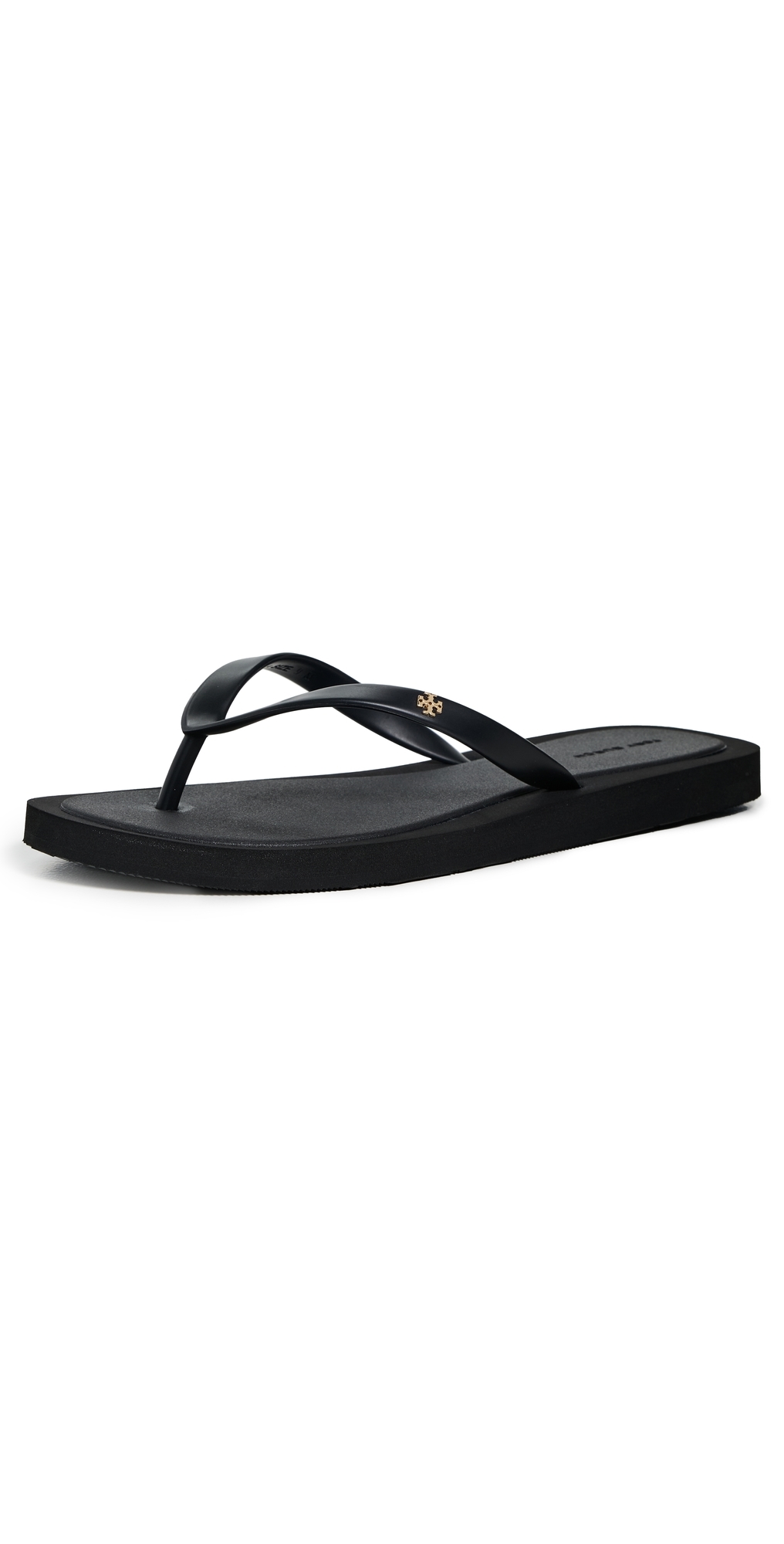 Tory Burch Kira Padded Flip Flops Perfect Black/Gold
