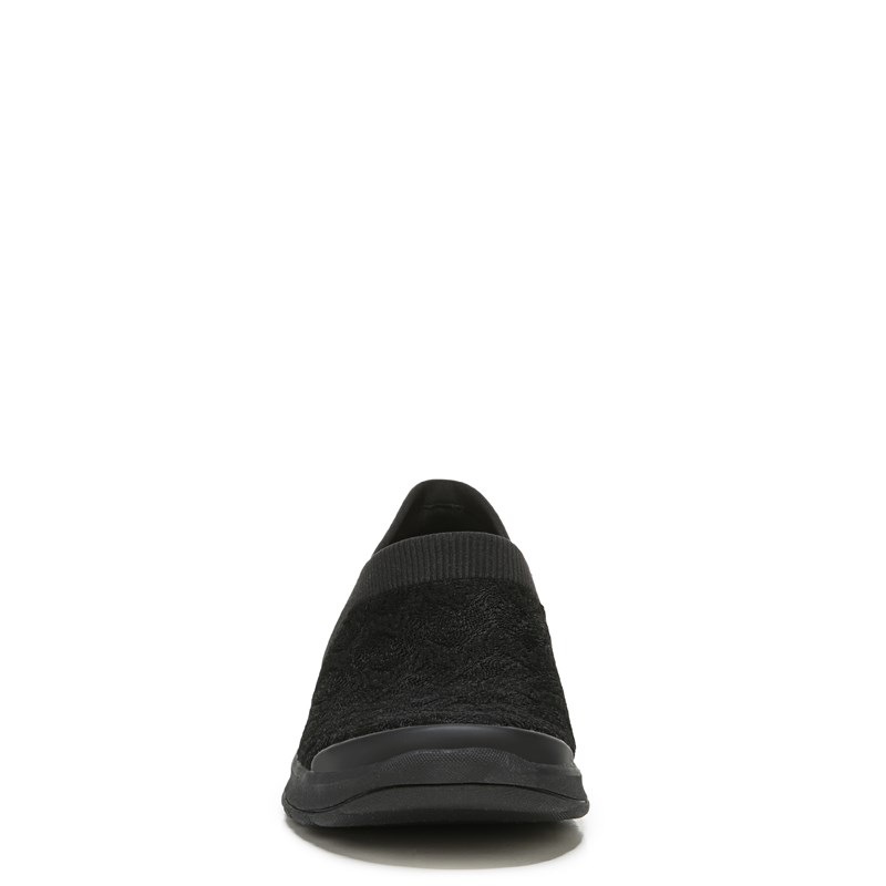 Women's Gia Slip On Shoes (Black Pointelle Knit)