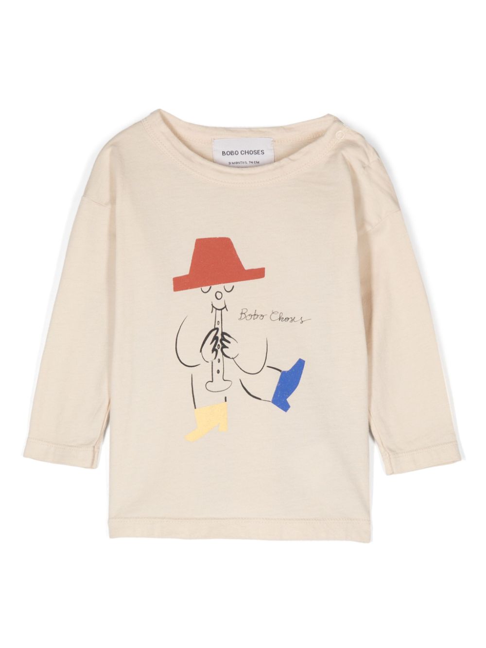 Magic Flute Player T-shirt - Neutrals