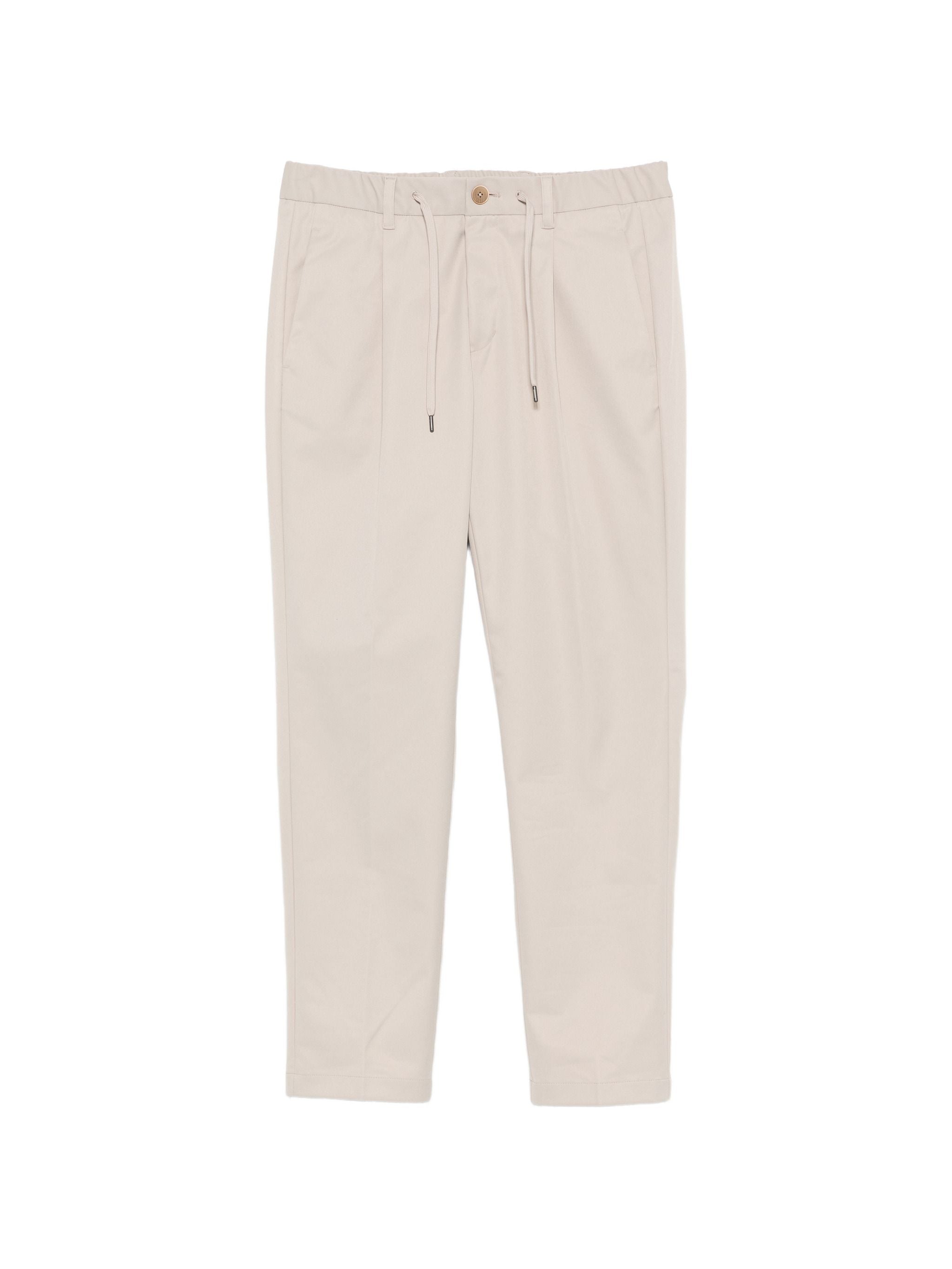 Men's Pleated Drawstring Trousers