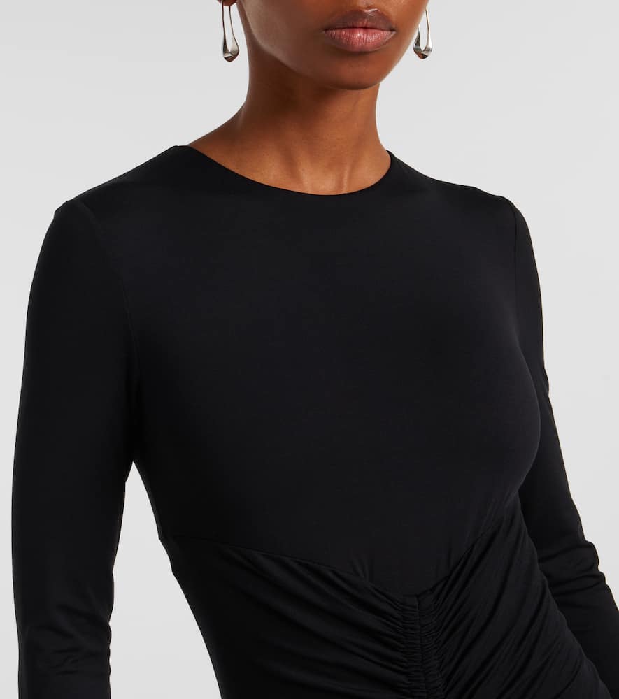 Doppia gathered maxi dress
