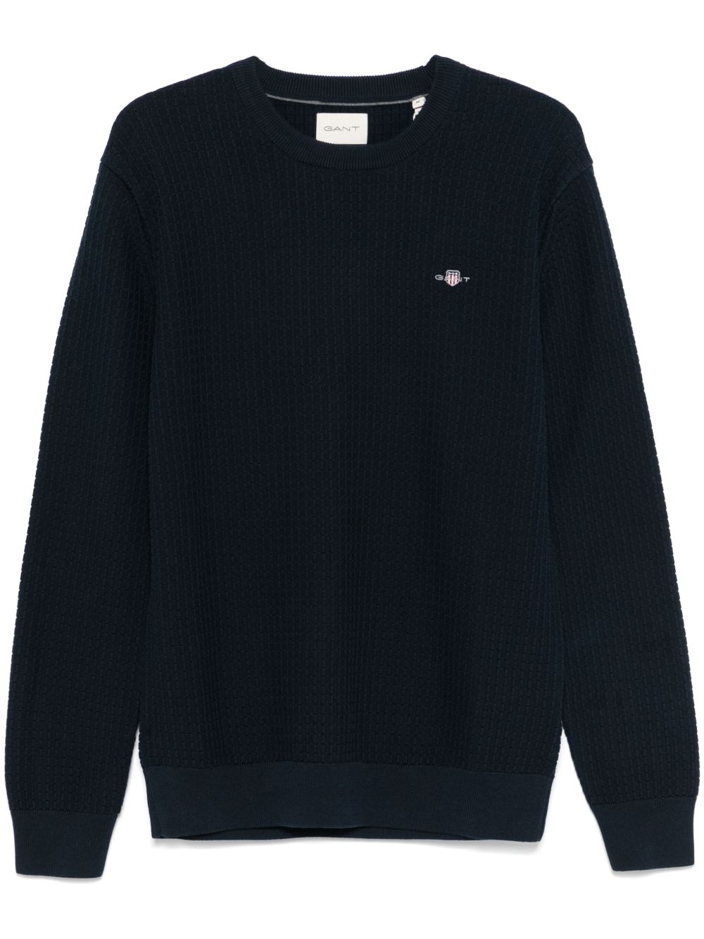 Waffle-knit sweater - Green