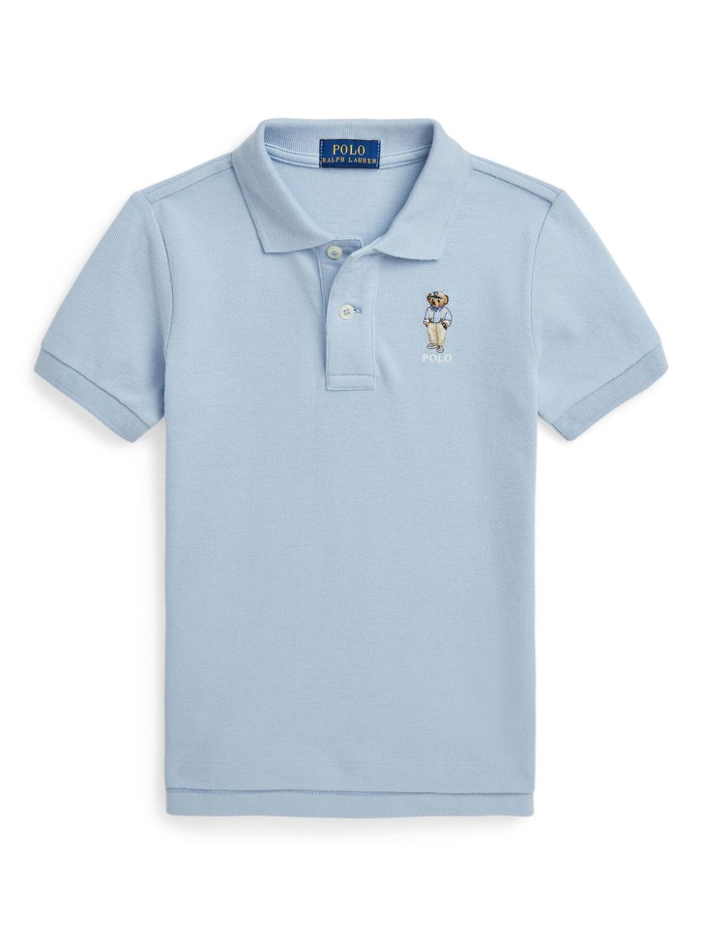 Polo Bear-embroidered polo shirt - Blue