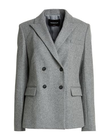 Woman Blazer Grey Size 14 Virgin Wool, Polyamide, Elastane