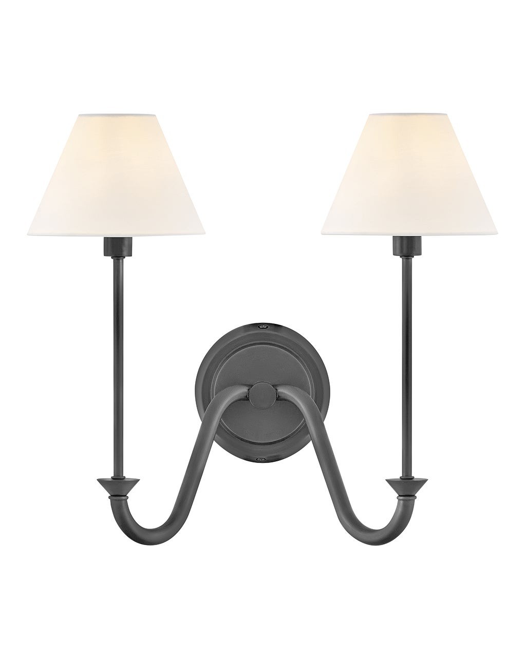 Blackened Brass LED Wall Sconce from the Greta Collection