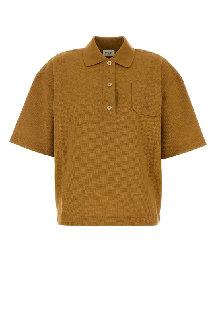 Yellow Logo Shirt Collar Polo