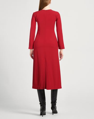 Liviana Conti Woman Midi dress Red Size 2 Viscose, Acetate