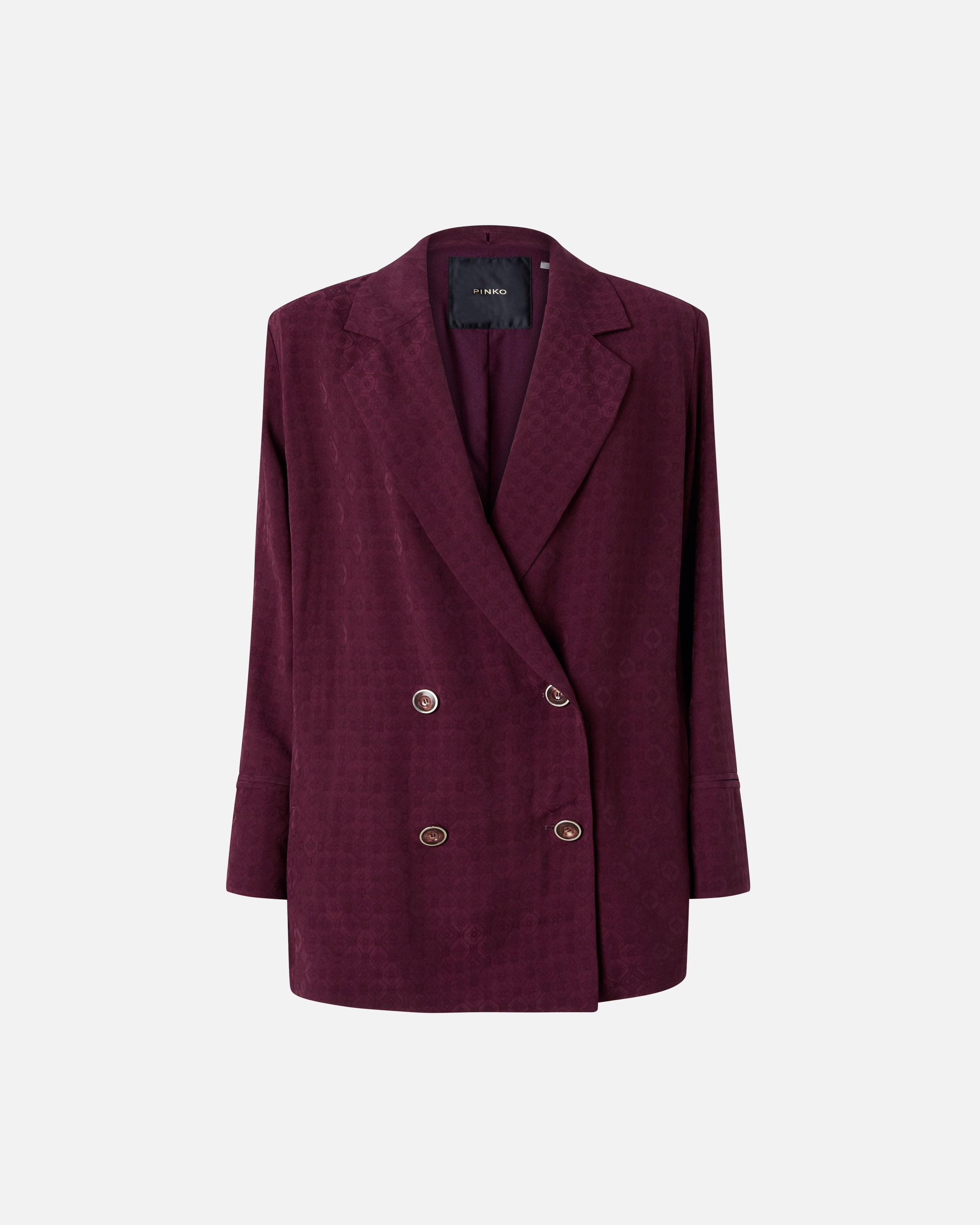 Double-breasted jacket with tie motif - 36