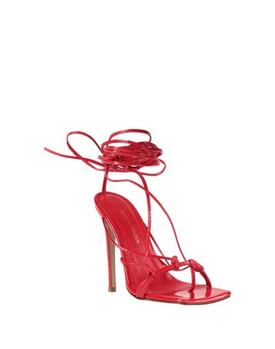 Woman Thong sandal Red Size 9 Leather