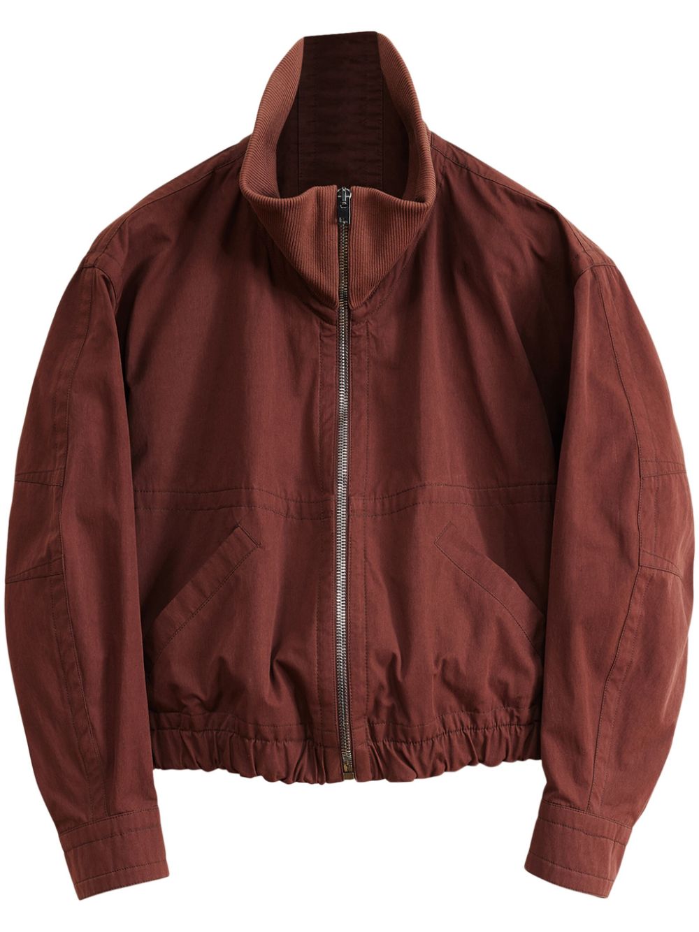 Layered oversized jacket - Brown