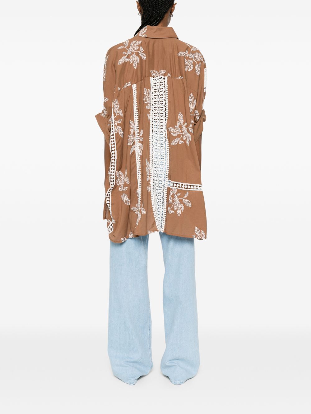Chemise en coton imprimé Bye