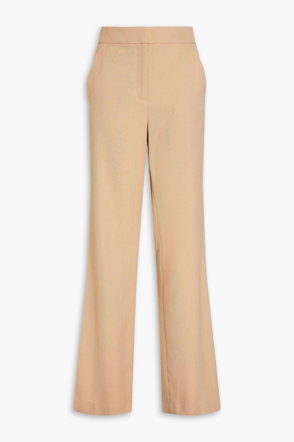 Tonelli herringbone twill wide-leg pants