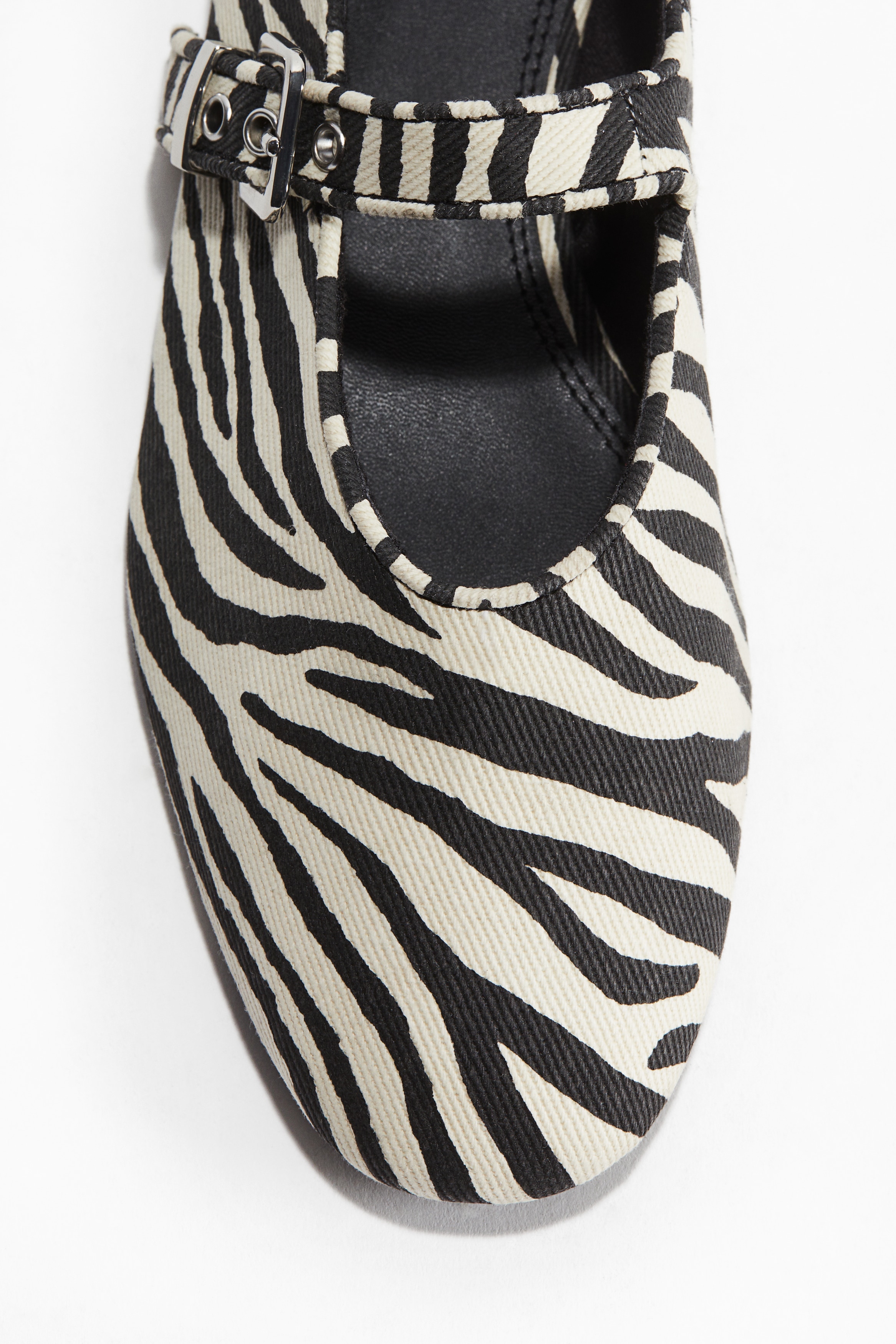 Mary Jane Ballet Flats - Black