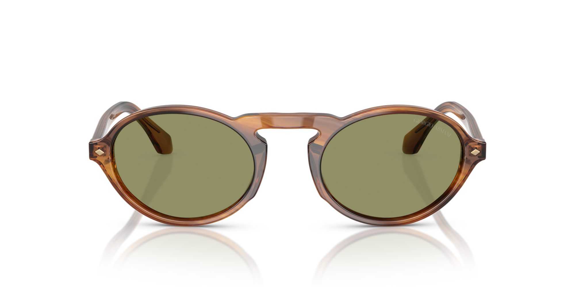 Giorgio Armani Man Giorgio Armani AR8219U 616314 Sunglasses Acetate Turtle Green Round Norma