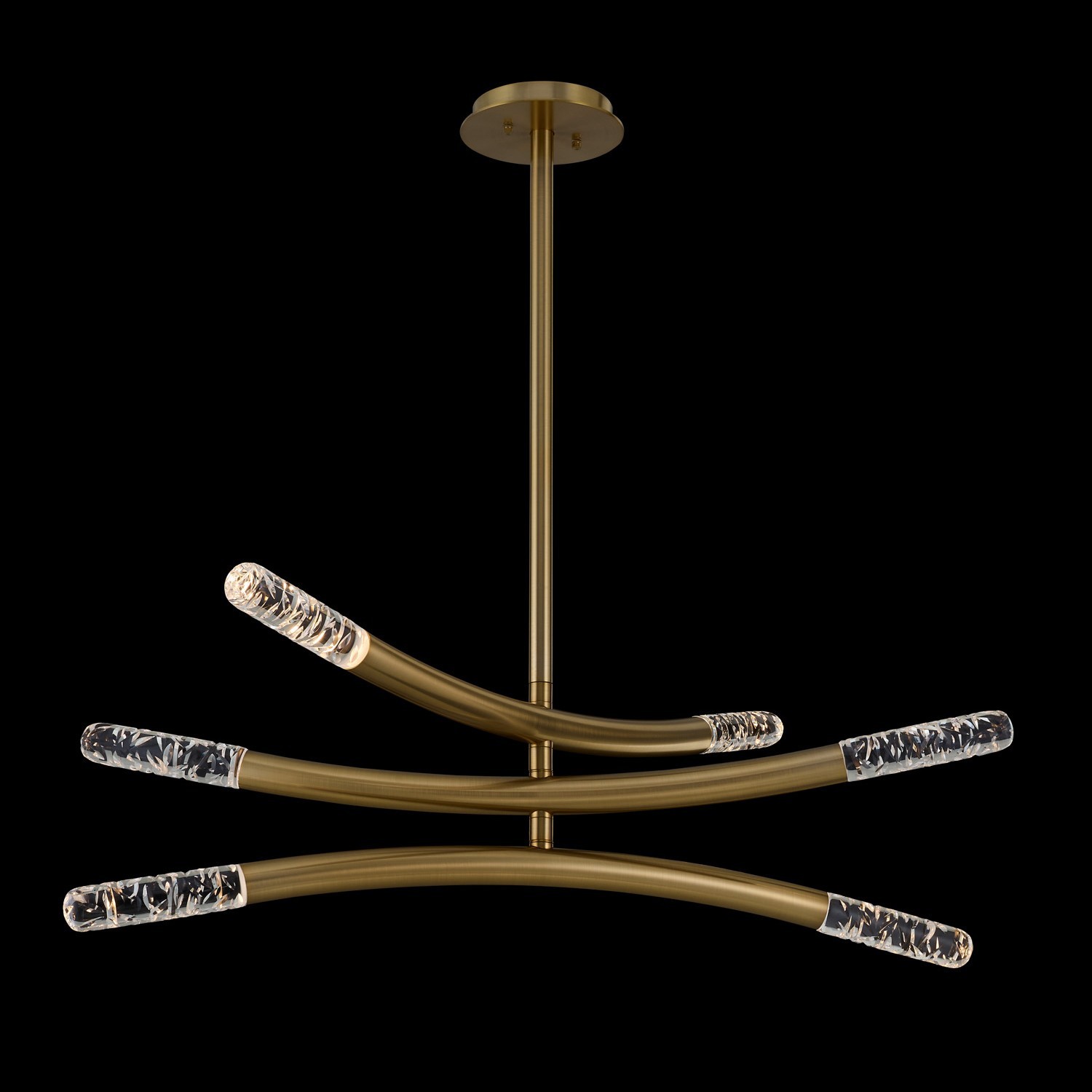Winter Brass LED Chandelier from the Laga Collection