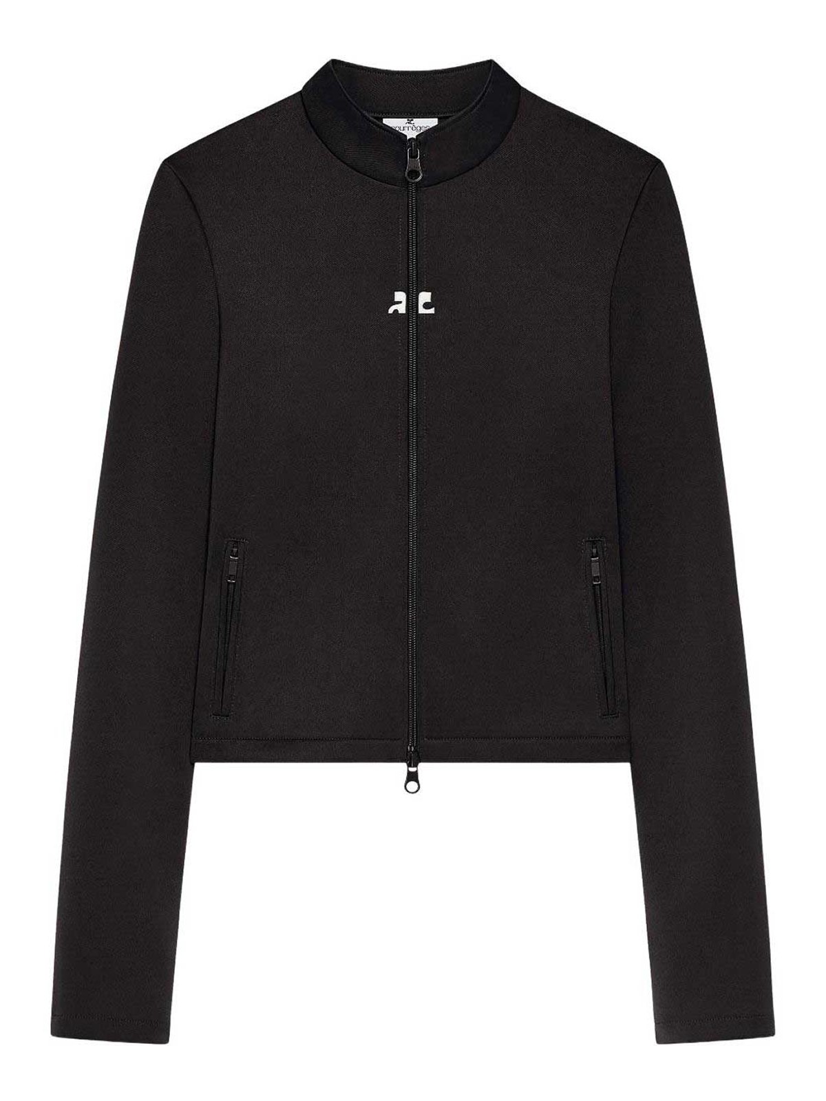 Crop jacket with zip