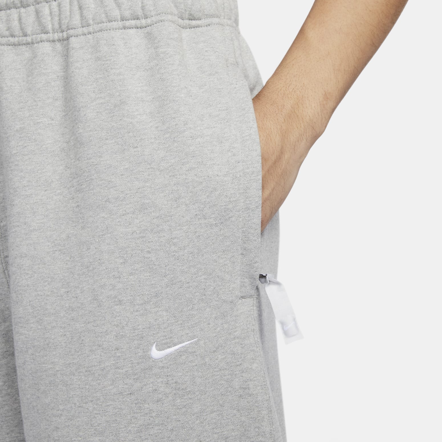 Sportswear Swoosh Open-Hem Sweatpants 'Grey'
