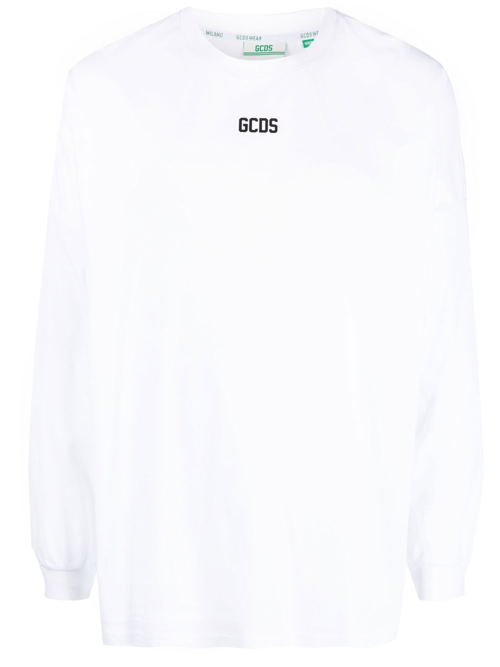 Logo-print long-sleeved T-shirt - White