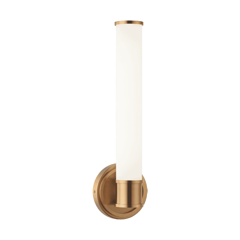 Matteo Steveston 1-Light Wall Sconce In Aged Gold Bra