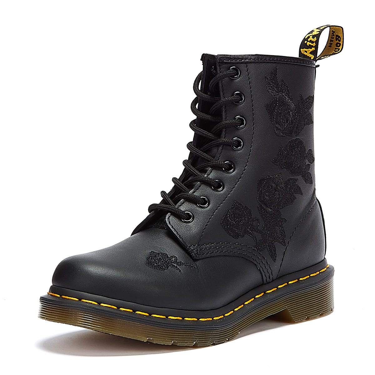 Dr. Martens 1460 Vonda Mono Floral Softy Women's Black Boot
