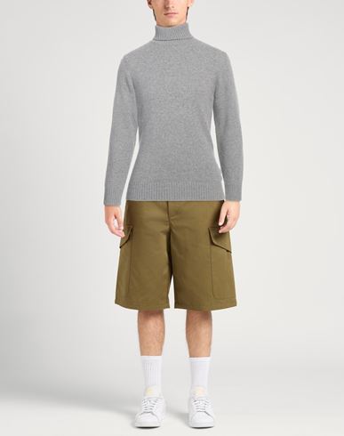 Man Turtleneck Grey Size 3XL Wool, Polyamide
