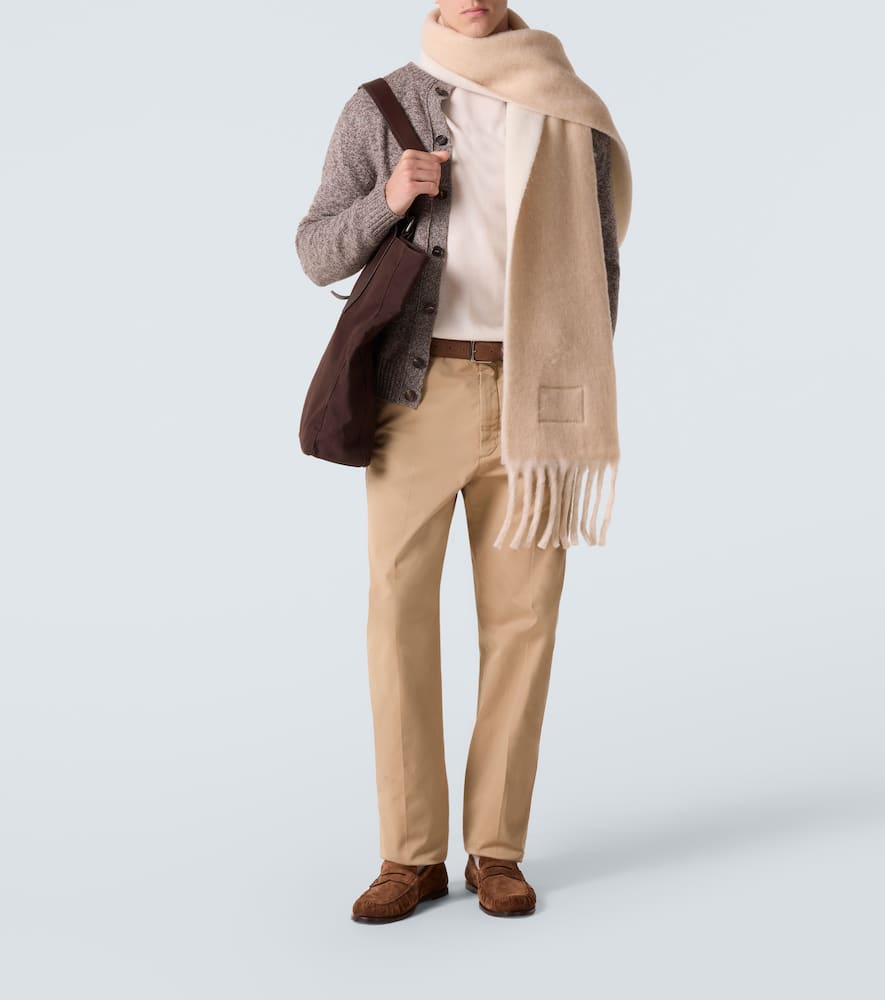 Cotton straight pants