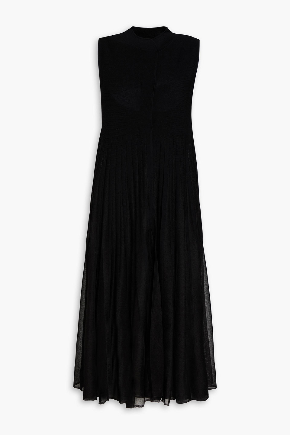 Claudie Pierlot - Layered stretch-knit midi dress - Black - M