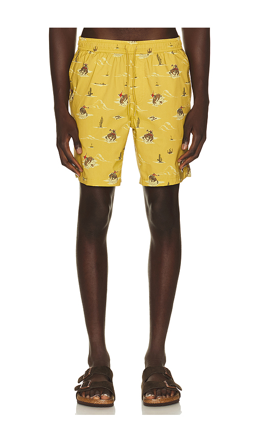 Brixton x Lone Star 7 Everyday Stretch Hybrid Short in Texas Gold Lone Star. S also in M, L, XL/1X