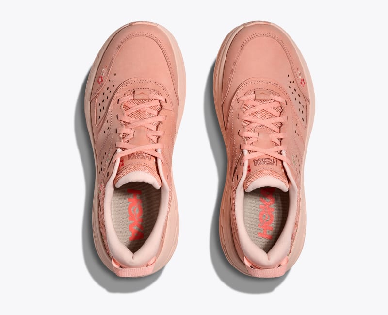 HOKA Vibrant Bloom Bondi L Shoes in Dry Clay/Dawn Light