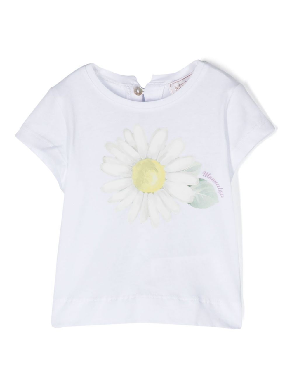 Floral-print cotton T-shirt - White