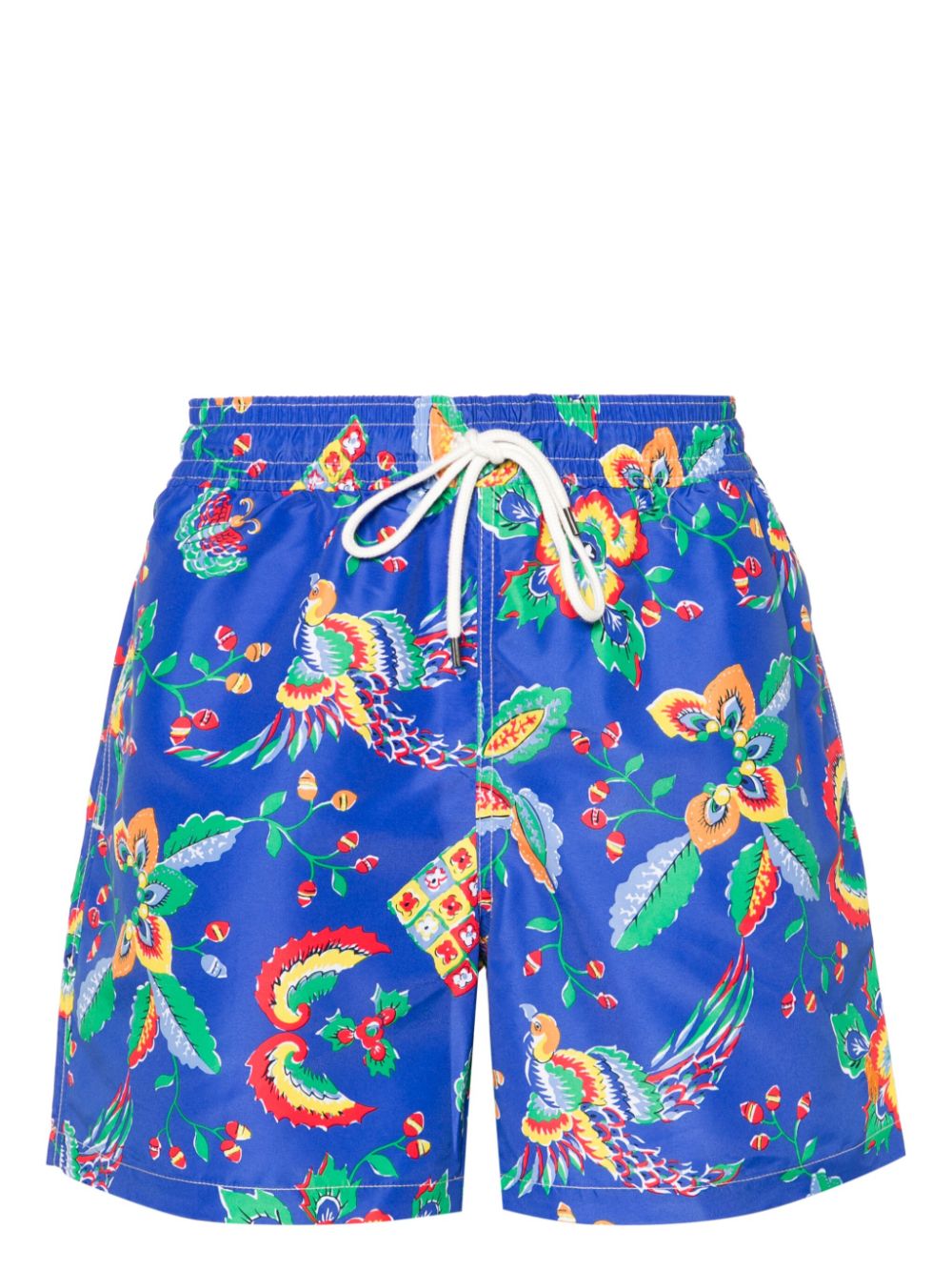 Traveler floral-print swim shorts - Blue