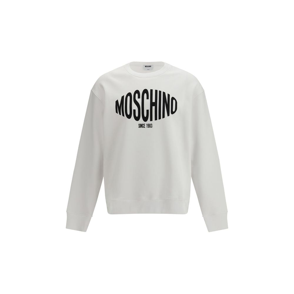 Logo-Print Cotton Sweatshirt — White