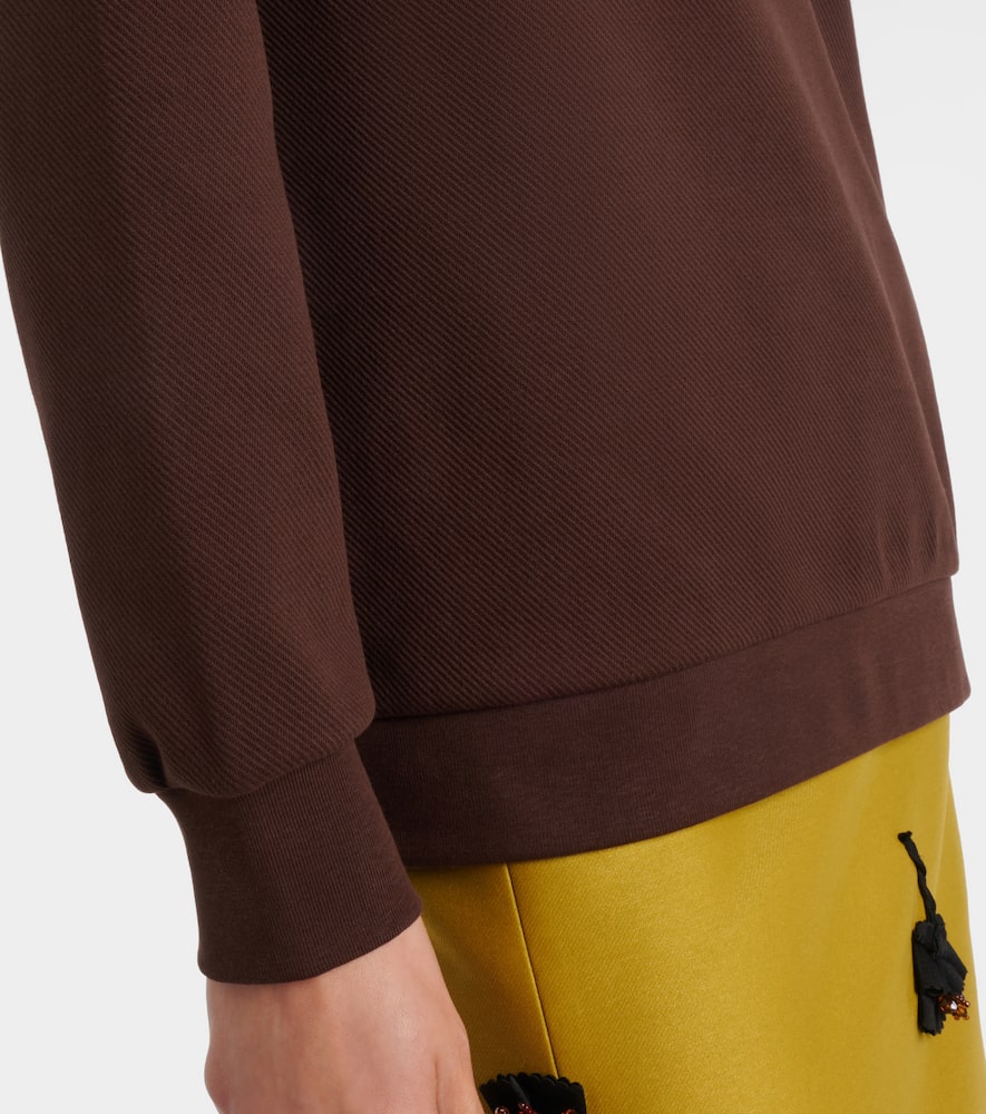 Logo cotton-blend sweatshirt