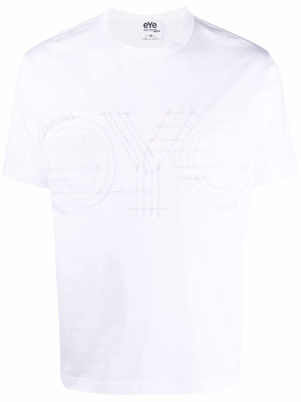 Embroidered cotton T-shirt - White