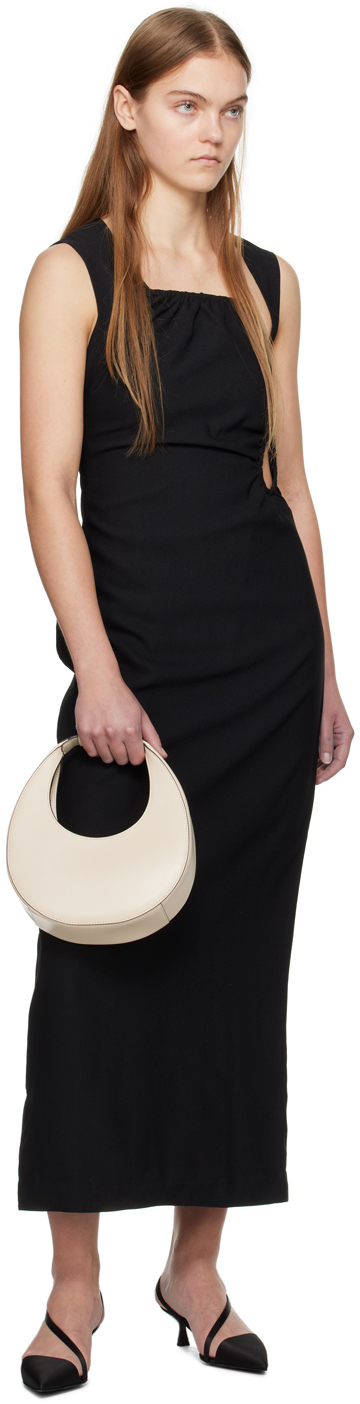WYNN HAMLYN Black Ella Midi Dress