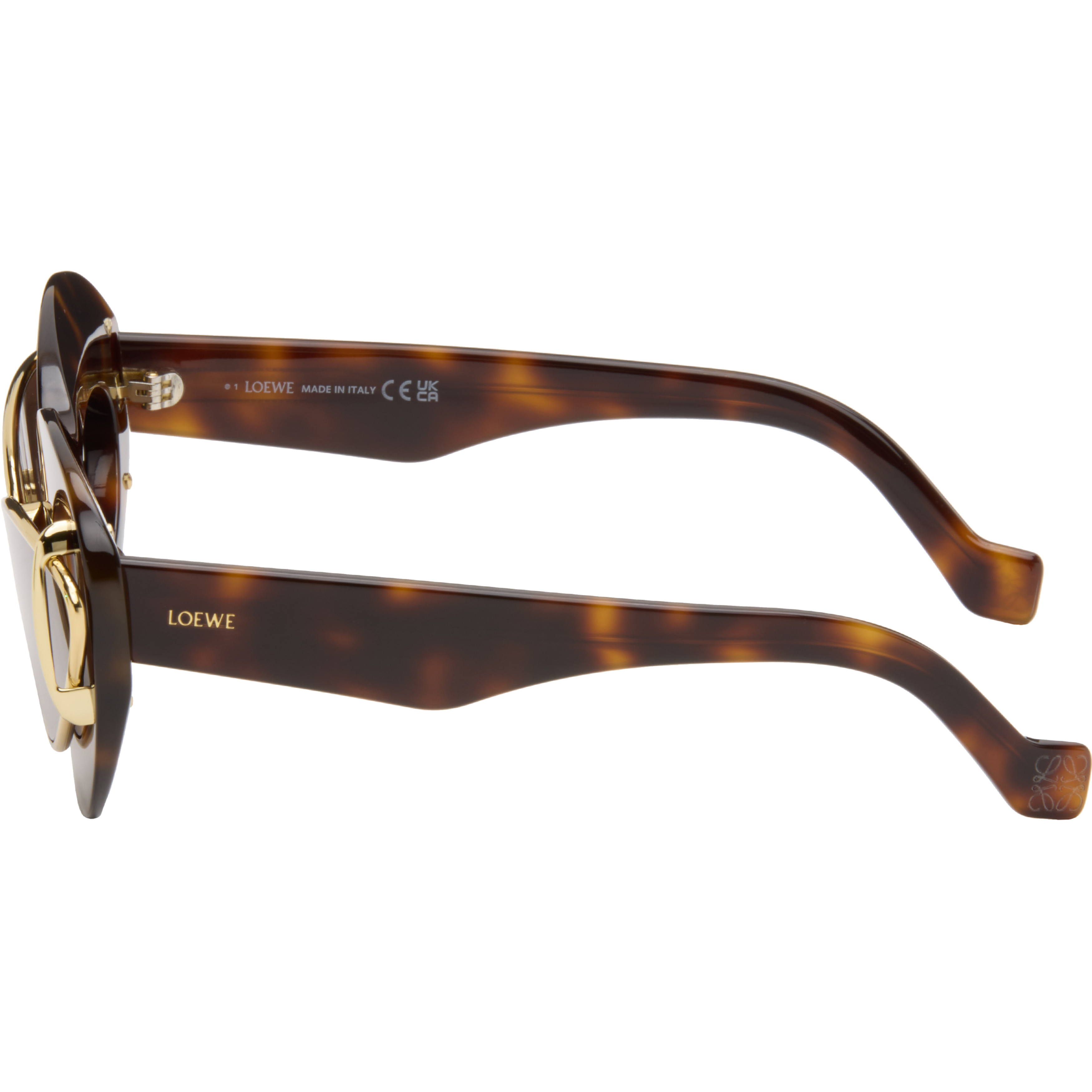 Brown & Gold Double Frame Sunglasses