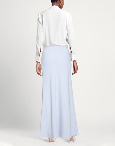 Woman Maxi skirt Light grey Size 6 Polyester