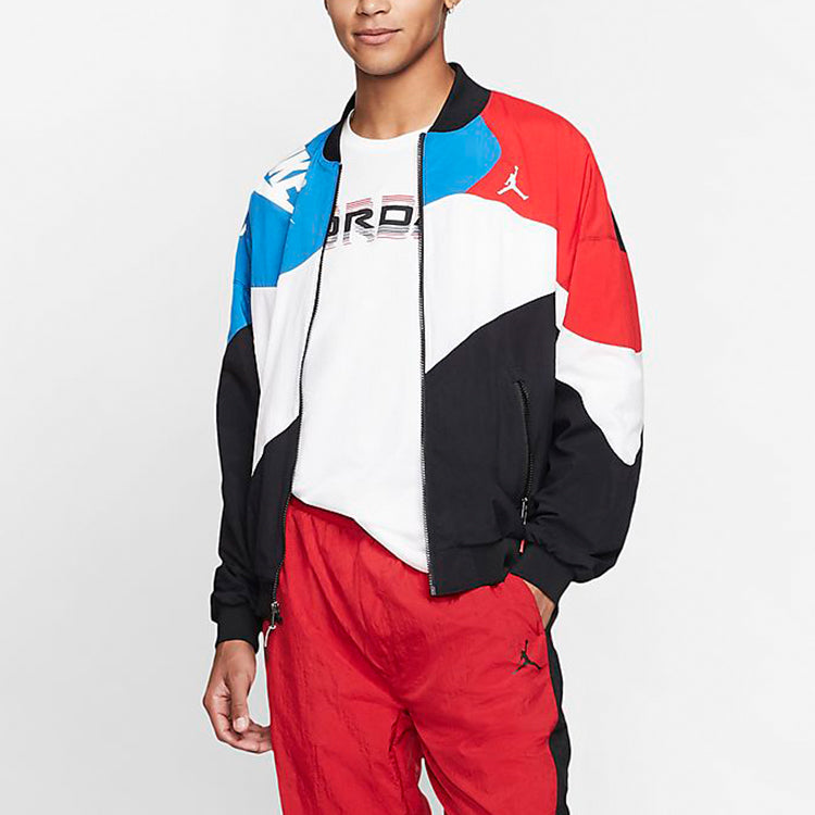 Legacy aj4 lightweight logo Printing Sports Splicing Jacket 'Usa'