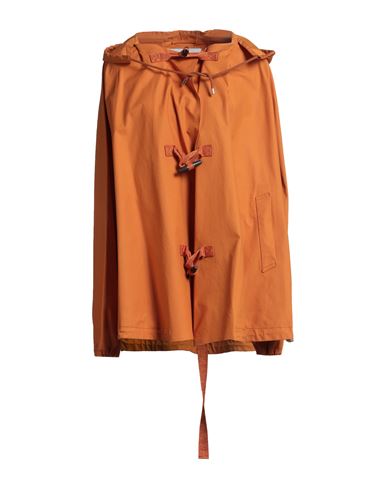 Man Overcoat & Trench Coat Orange Size 36 Cotton