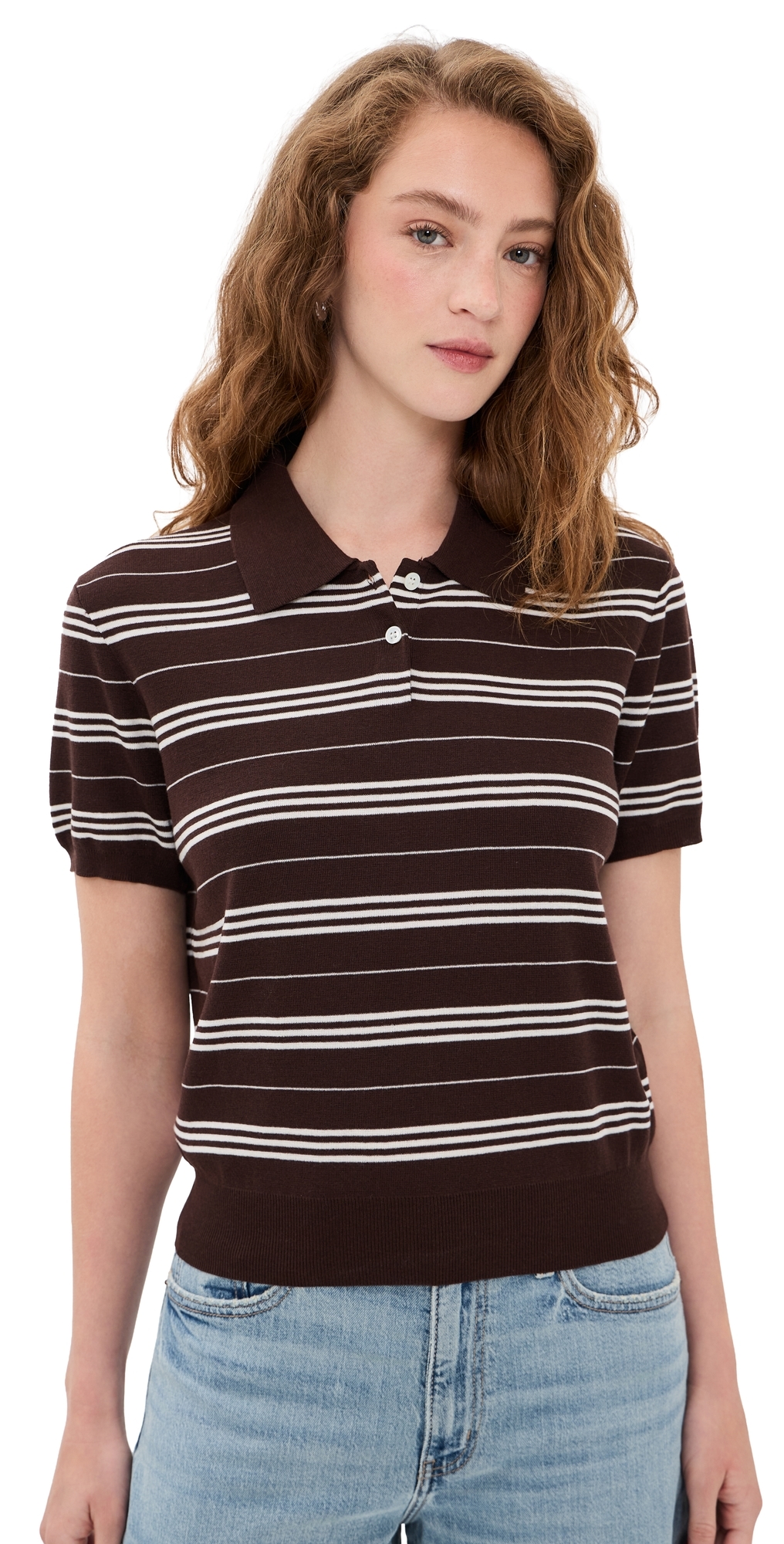O. p.t Tate Top Coffee Stripe