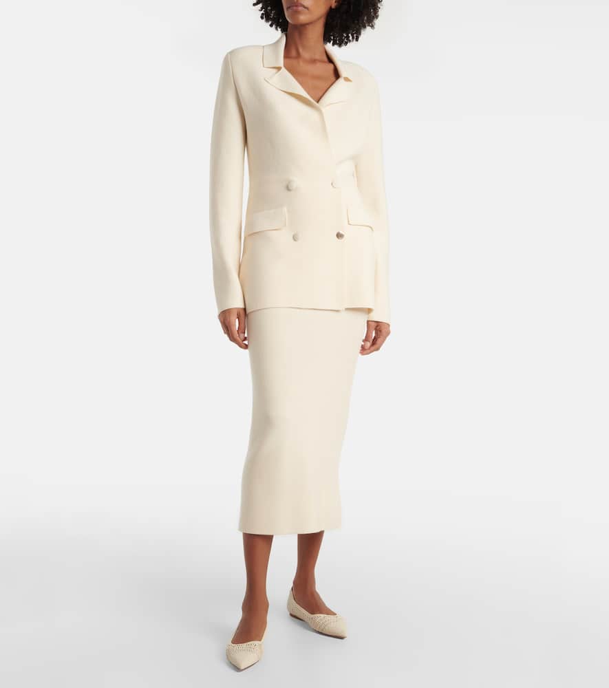 Circe virgin wool pencil skirt
