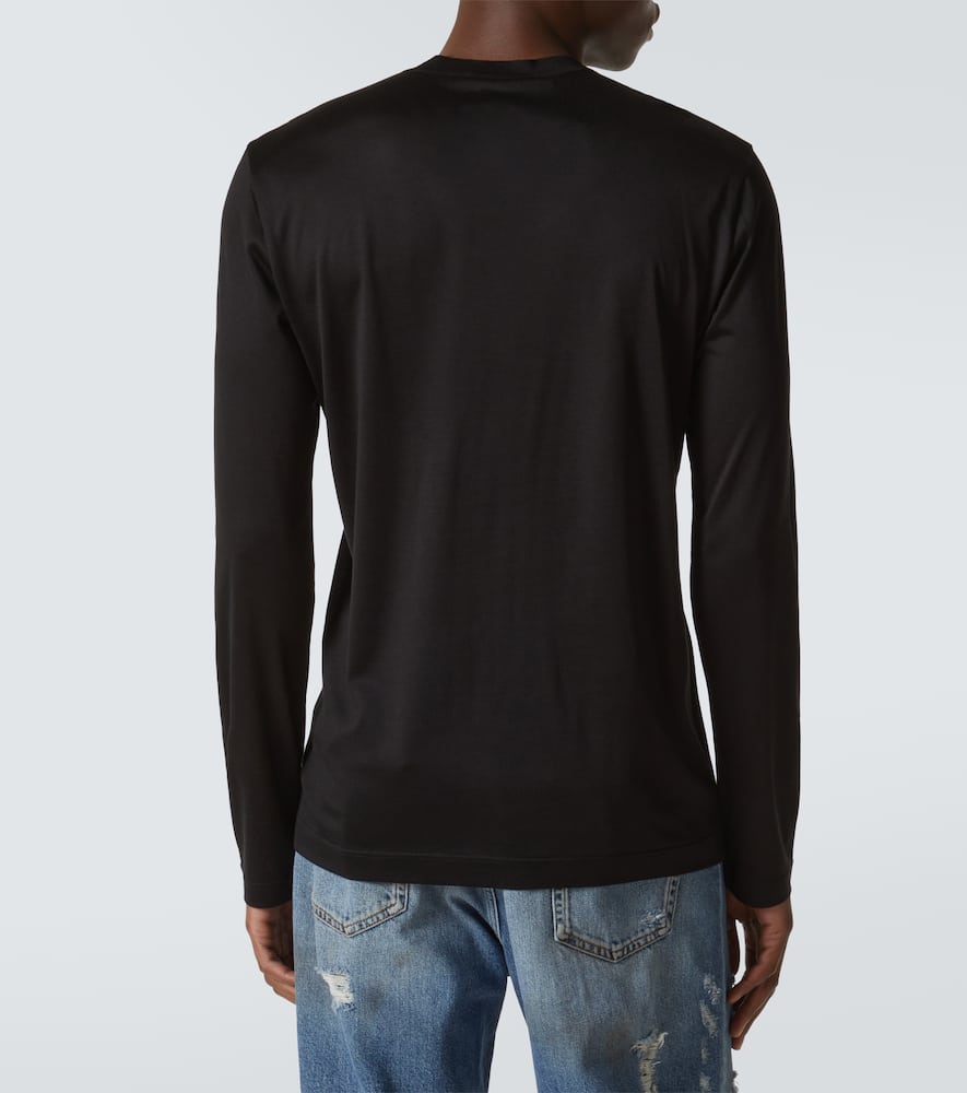 Silk Henley shirt