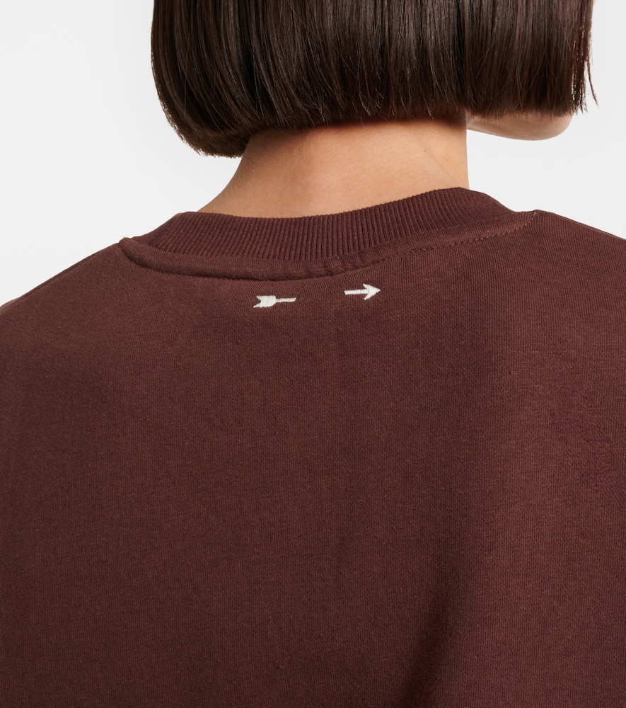 Striped cotton jersey sweatshirt