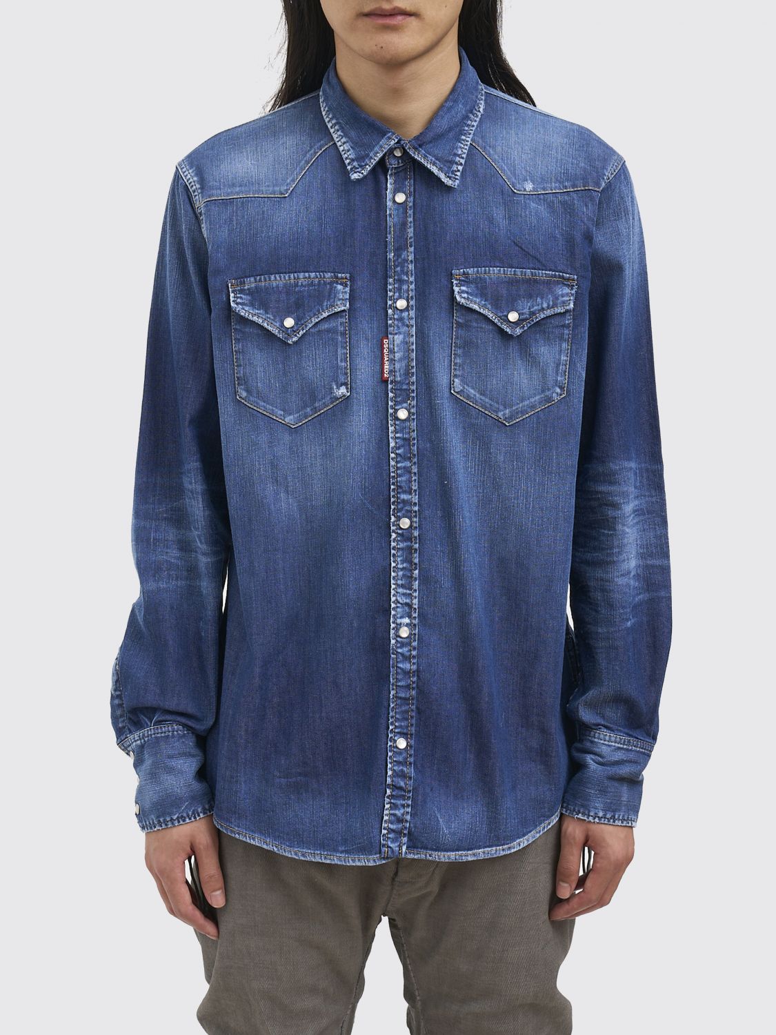 Shirt Men color Blue