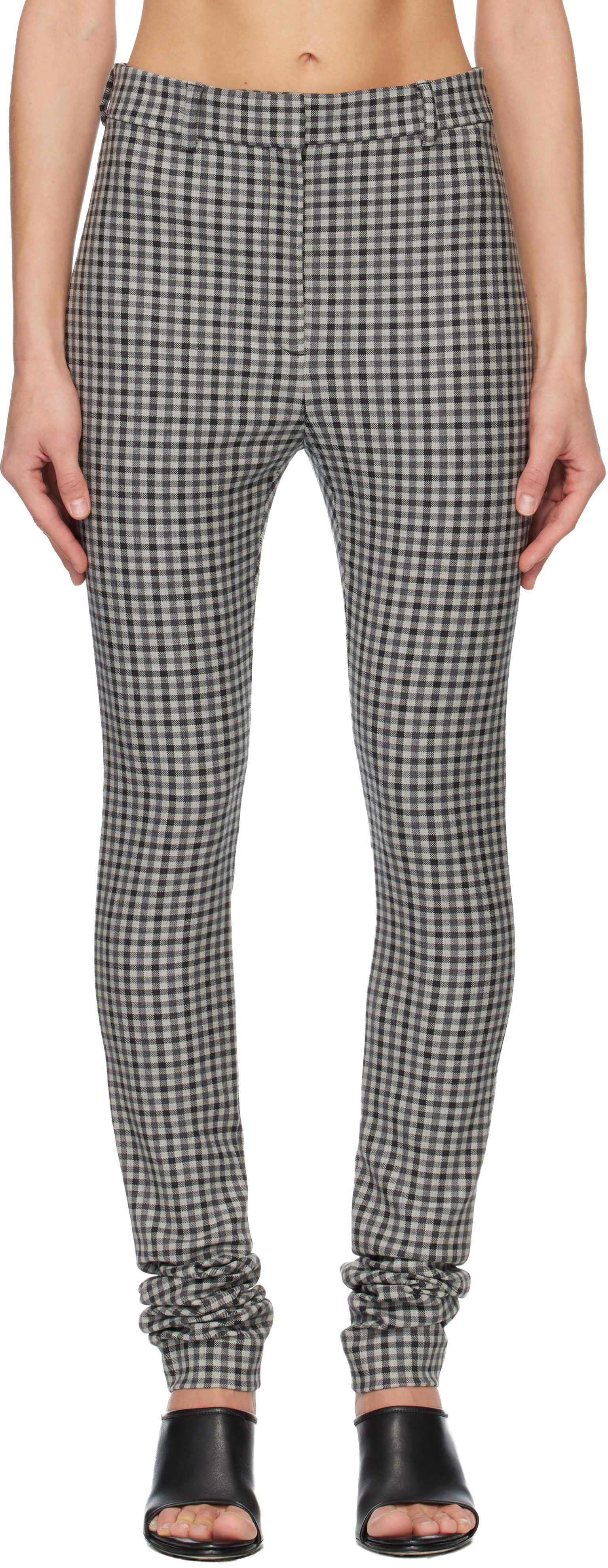 Gray Wool Leggings